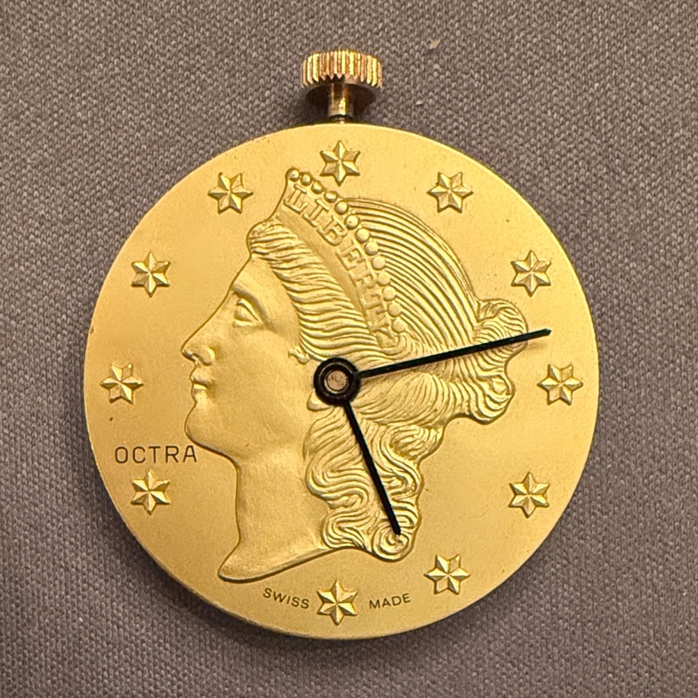 Vintage Gold Women's Watch Face